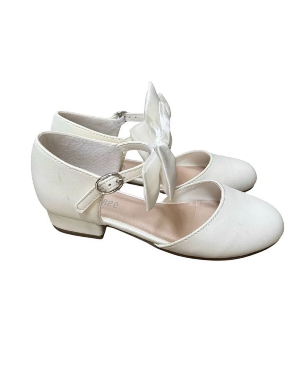 Gymboree Girls Bow Ballet Flats - Special Occasions - White Size 11